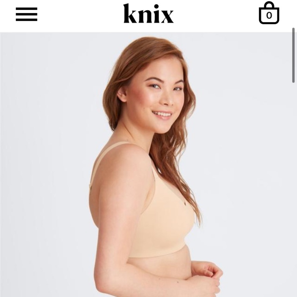 Knix Padded V-Neck Bra Size 3 Fits 36B,38B,36C